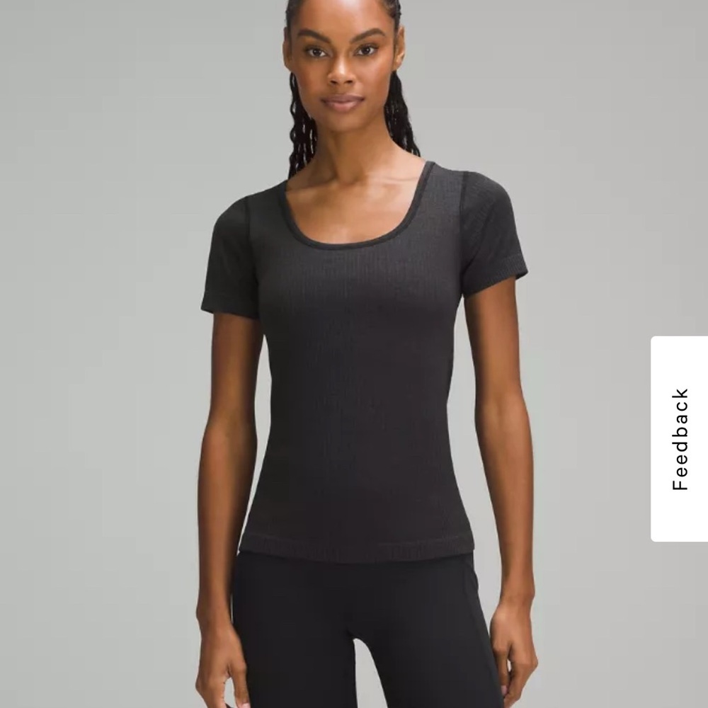 Lululemon Athletica Black Ebb To Street Short Sleeve